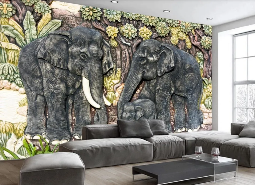 Fond d'écran 3D Animal stéréoscopique mural pour salon Chambre à coucher Télévision Fond de la pièce Décor peinture peinture Fonds d'écran Décartation murale