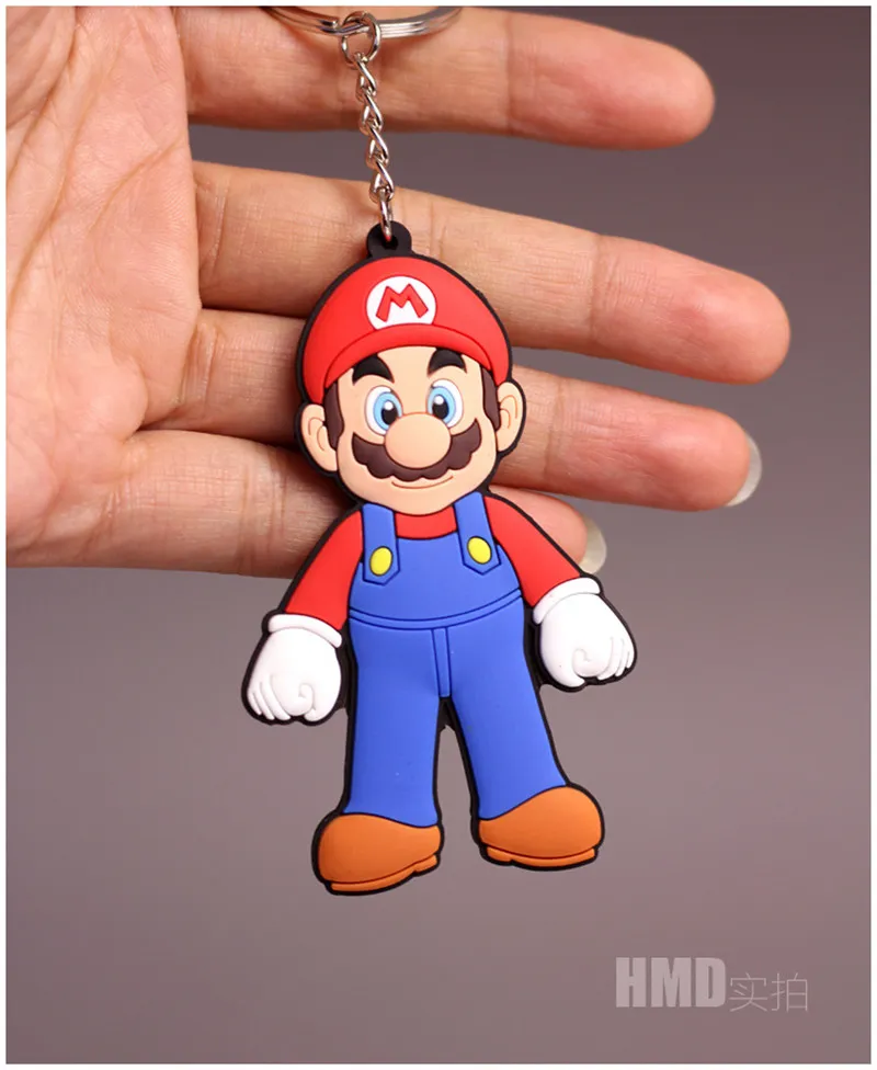 Super Mario Bros. Figure Giocattoli Portachiavi In ​​PVC Gioco
