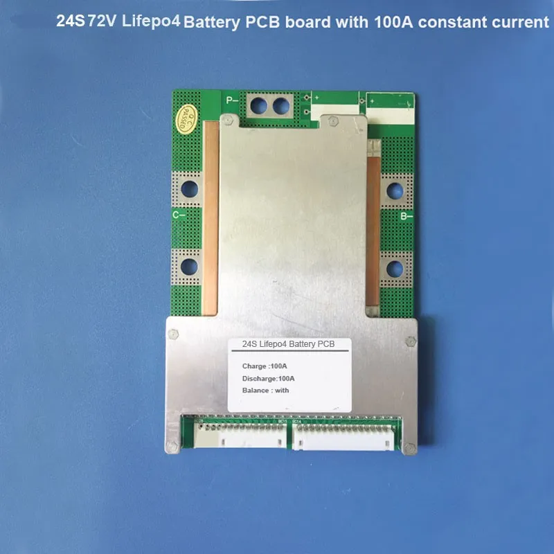 Бесплатная доставка 24S 72V 87.6V Lifepo4 Батарея PCB для 72V Мотоцикл Литиевая батарея BMS с током 100A для 24 серий Lifepo4 Аккумулятор