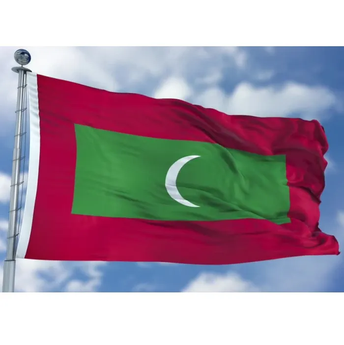 Мальдивы Флаг 90x150cm Новый Полиэстер Печать Malfives Флаги 3x5 Ft MDV Баннер Флаги Высокое качество, свободная перевозка груза