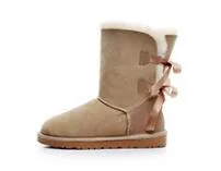 2019 Vinter Kvinnors Singel Dubbelband Snow Boots Fashion Light Bekväm och Varm Single Double Bow-Knot Kvinnors Bomullskor