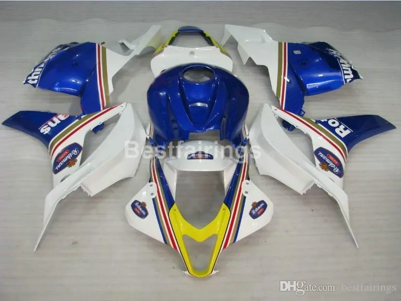 Injection mold fairing kit for Honda CBR 600RR 09 10 11 white blue fairings set CBR600RR 2009 2010 2011 XS03
