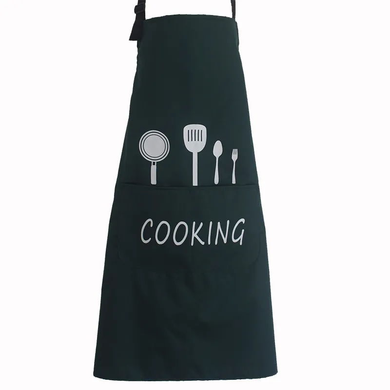 Multi Color Fashion Apron Solid Color Big Pocket Family Cook Cooking Home Baking Cleaning Tools Bib Baking Art Apron 258