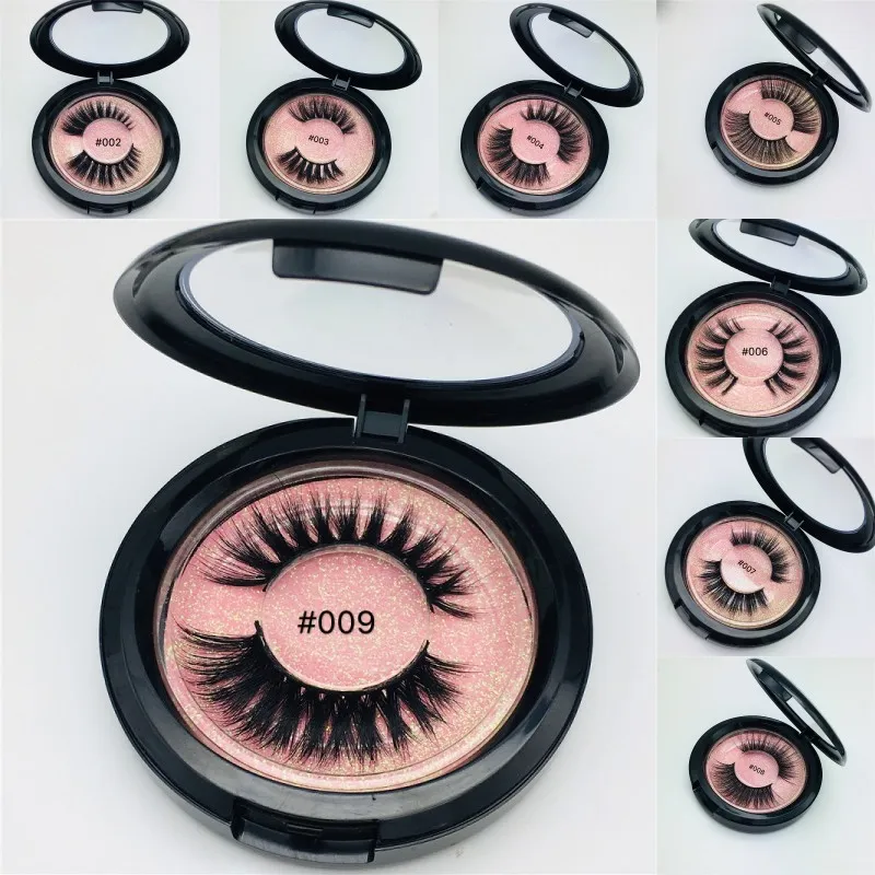 Roze Doos 3D Mink Eyelashes Mink Eyelash Extensions Dikke Mink Wimpers Natuurlijke Valse Wimpers Oog Make-up Maquaigem