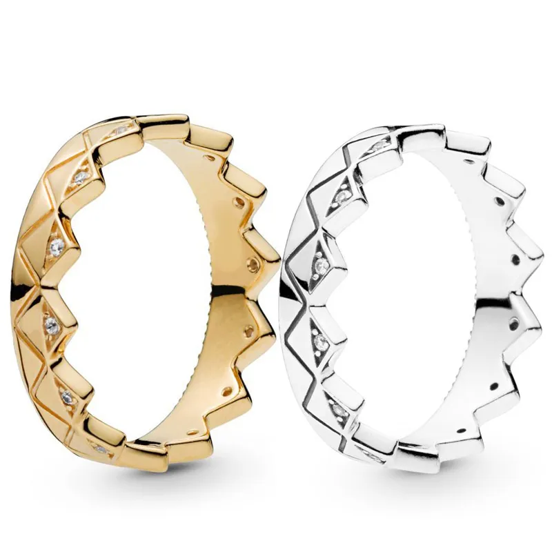 18K Yellow Gold Amazon Ring Set With Exotic Crown For Couples 2019 New Arrival In Original Pandora Box From Planb 7 DHgate.Com