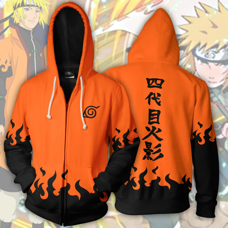 Namikaze Minato Hoodies Naruto Velo 3D Ninja Cos Clothing Dos Desenhos  Animados Cosplay Tops Casaco De Impressão Jaqueta De Algodão Ao Ar Livre  Camisolas Colorfast De $150,38