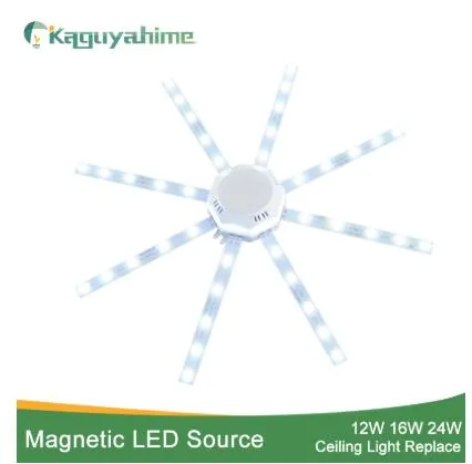 Lámpara de techo LED de fuente modificada magnética tubo de luz de pulpo 12W 16W 20W 24W tablero de luz LED 220V lámpara de ahorro de energía