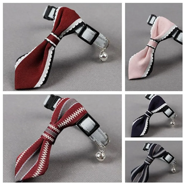 hot pet collare Bow Tie regolabile Morbido Collari Pet Collari con campane cravatta Collare Della Collana Per Pet campana Collare di cane cane strumenti T2I5751