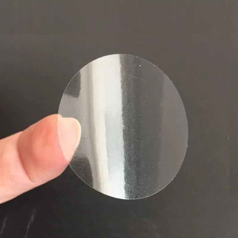 15sheets/pack PVC transparent adhesive dots stickers round transparent sealing label stickers