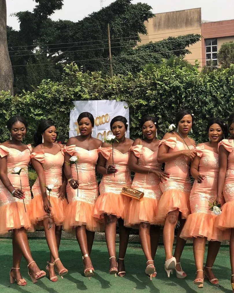Coral bridesmaid dresses short outlet