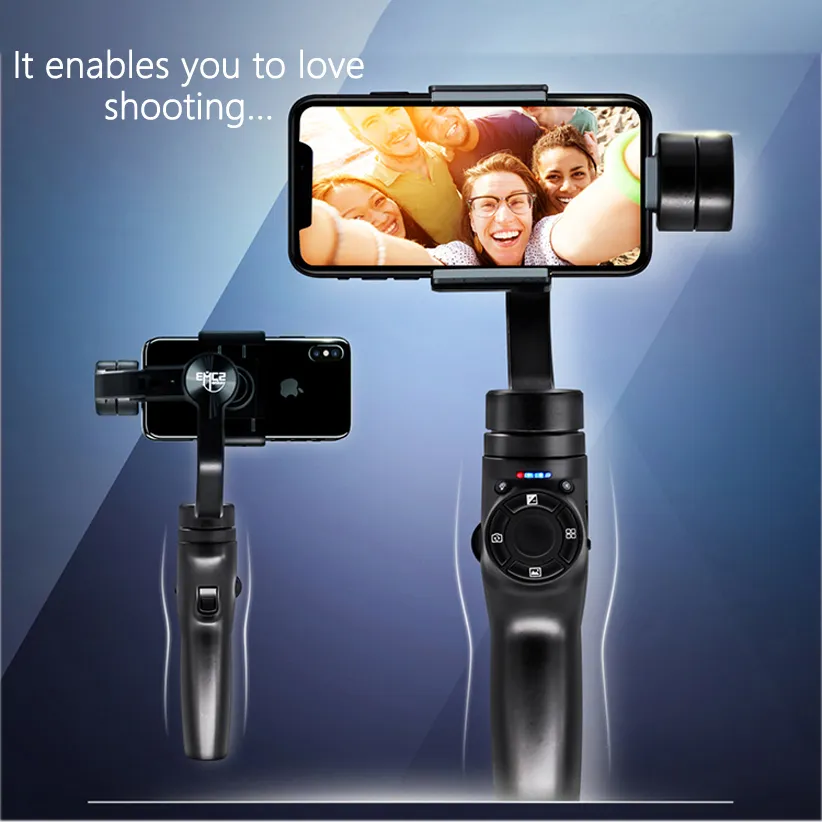 Stabilizzatore cardanico a 3 assi per telefono portatile con fotocamera per smartphone con treppiede Spedizione gratuita