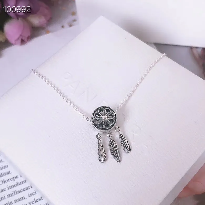 Hoge Kwaliteit Sterling S925 Silver Womens Designer Necklace Fashion Ladys Sieraden voor Pandora Style Hanger Ketting