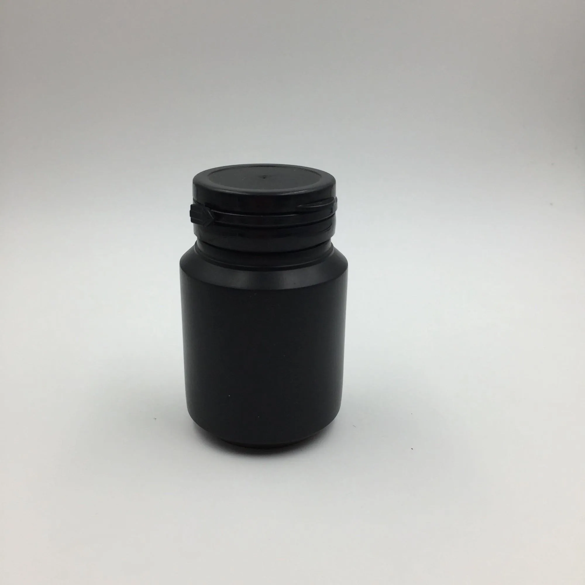 30 セット 100ml ブラック HDPE カプセルボトル プルリングキャップ付きカプセルコンテナ