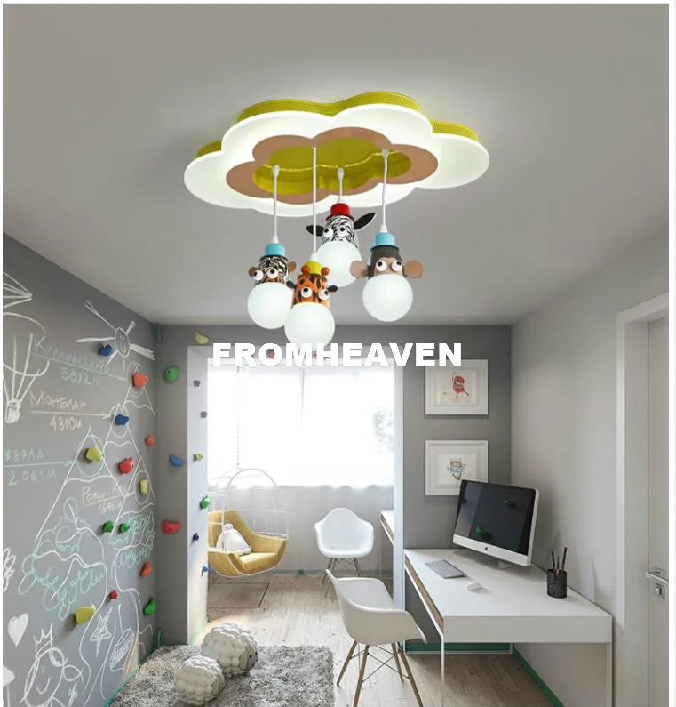 Creative Cartoon Nursery Ceiling Light For Kids Bedroom Cute Iron Art Design With From Tinger3280 234.03 DHgate.Com