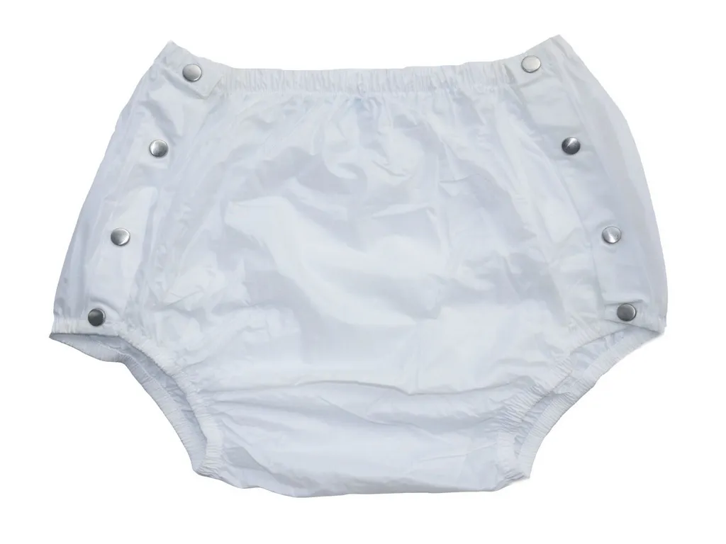 ABDL Haian Pantaloni in plastica a scatto per incontinenza per adulti, confezione da 3