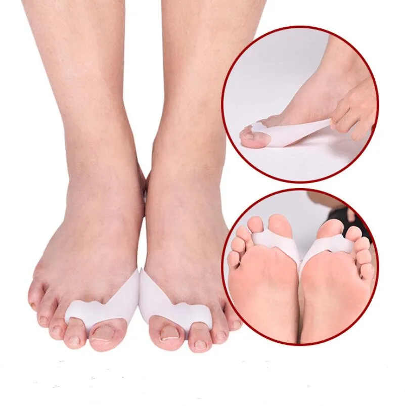 High Heels Silikon Fußpflege Werkzeug Einlegesohlen Orthesen Bunion Pediküre Fußpflege Hallux Valgus Corrector Für Zehen Separator LX7255