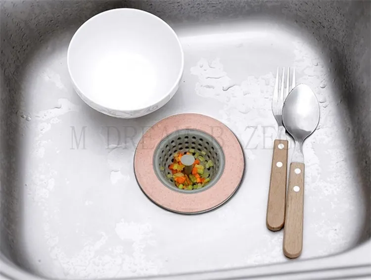 Fregadero Colador De Acero Inoxidable Para Cocina Y Baño 🚰 Atrapa Pelo Y Residuos – Tapón Universal Plateado