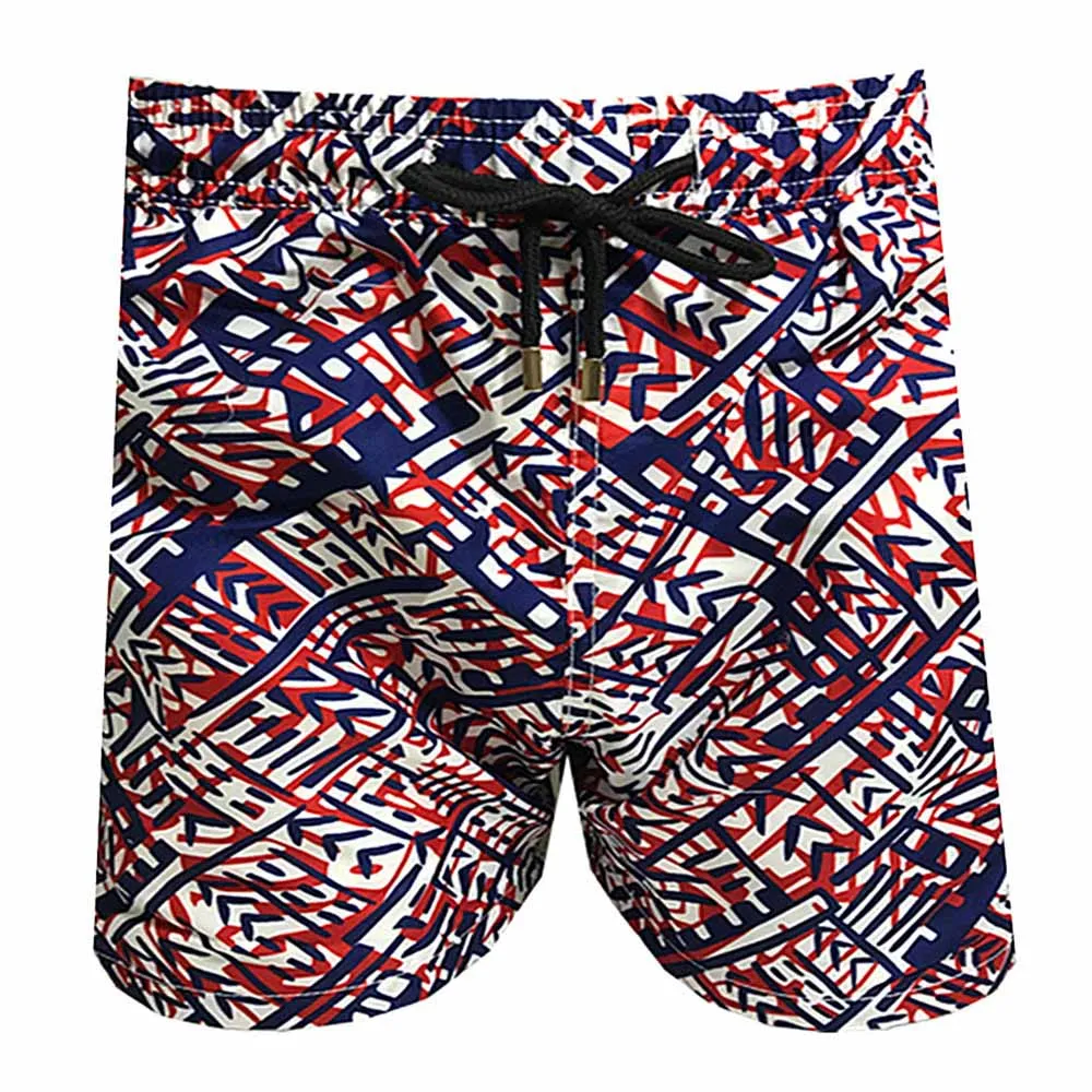 Vilebre Brand Board Shorts Men Bermuda Vilebre Turtle Printing Man Boardshort 100% Quick Dry Men's Swimwear V070233