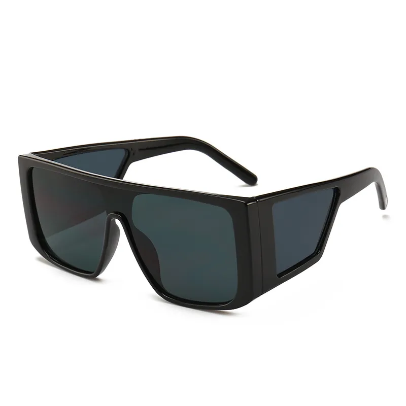 Luxus-Sonnenbrille, modische Sonnenbrille, Herren-Sonnenbrille, quadratisch, großer Rahmen, Farbfilm, coole Sonnenbrille, 6 Farben