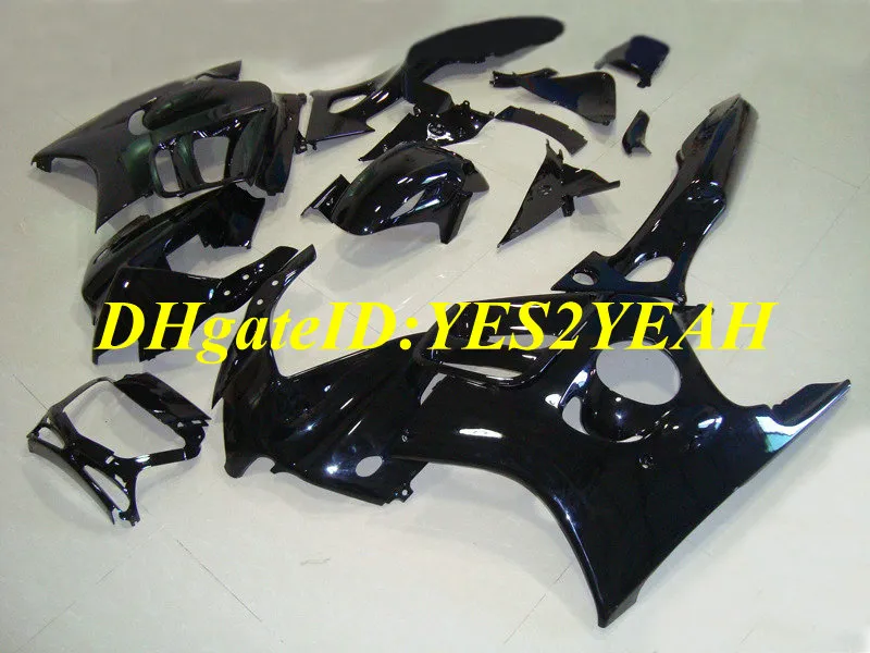 Custom Motorcycle Fairing kit for Honda CBR600F3 97 98 CBR600 F3 1997 1998 ABS All gloss black Fairings set+Gifts HQ24