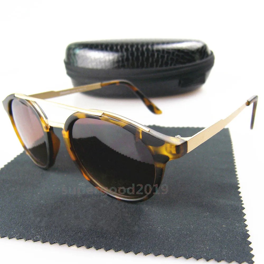 Al por mayor-1pcs Gafas de sol piloto clásicas de alta calidad Marca de diseñador Gafas de sol para mujer para hombre Gafas redondas mate de moda con caja negra Ca-32
