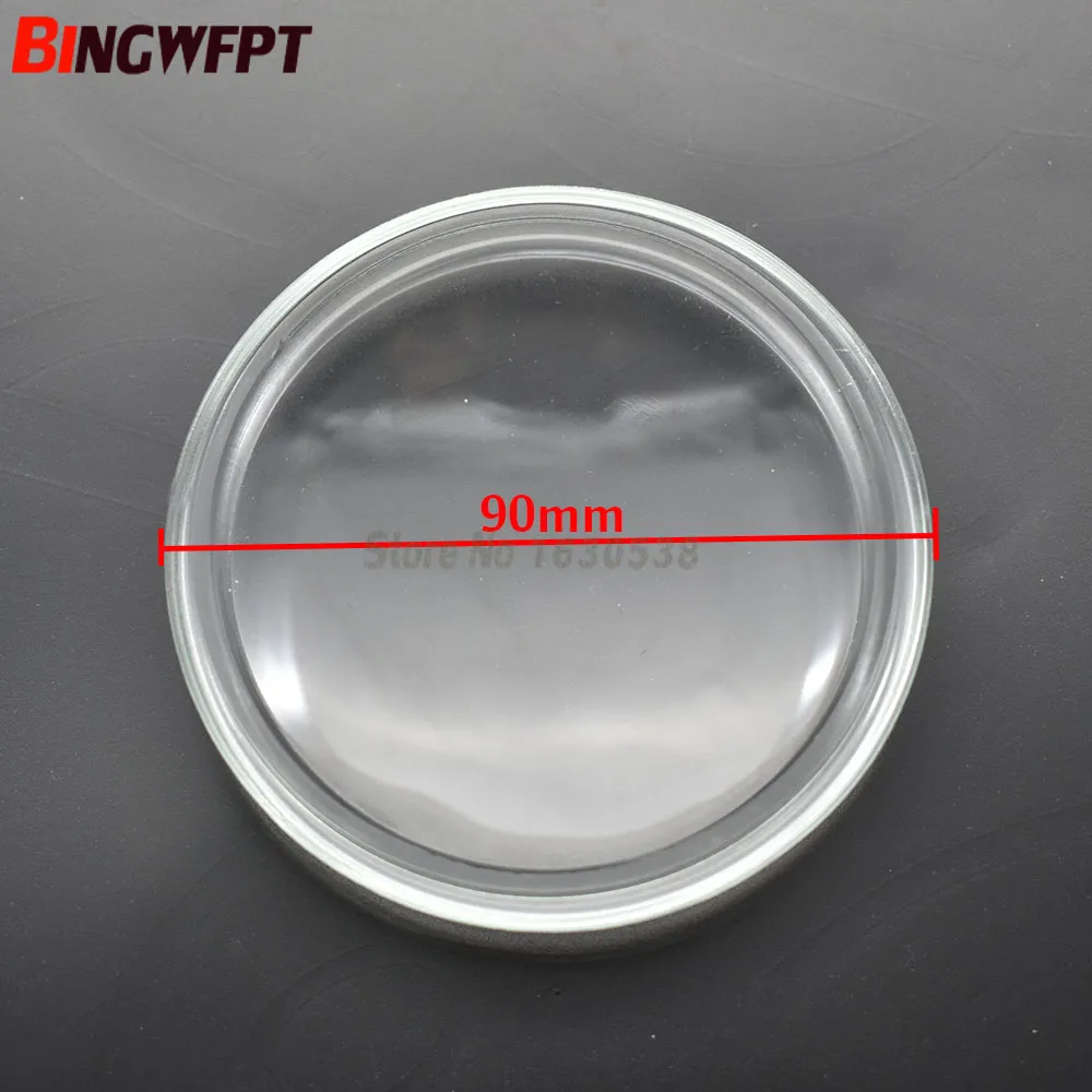 2st Round Diameter 90mm Dimlampor Lampor Temperat glas Anti-dimma glas för Mitsubishi L200 Outlander Grandis Galant Pajero Colt