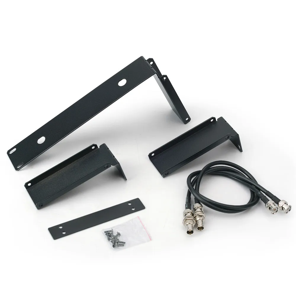 Mikrofoner Rack Mounting Bracket Antennförlängning Kabel Rack Kit för SLX14 SLX24 Trådlös mottagare Mikrofon