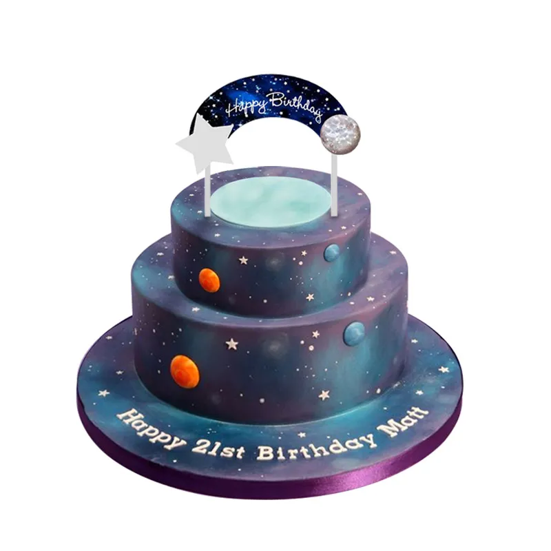 WEIGAO GALAXY PARTIJ DECOR WEGESTAAL Servies Kits Boy Outer Space Rocket Astronaut Ruimte Thema Kinderen Verjaardagsfeest Decor