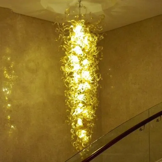 ランプ100％口吹きボロシリケートムラノペンダント照明アートかわいいヴィラ階段ガラスペンダントシャンデリアライト