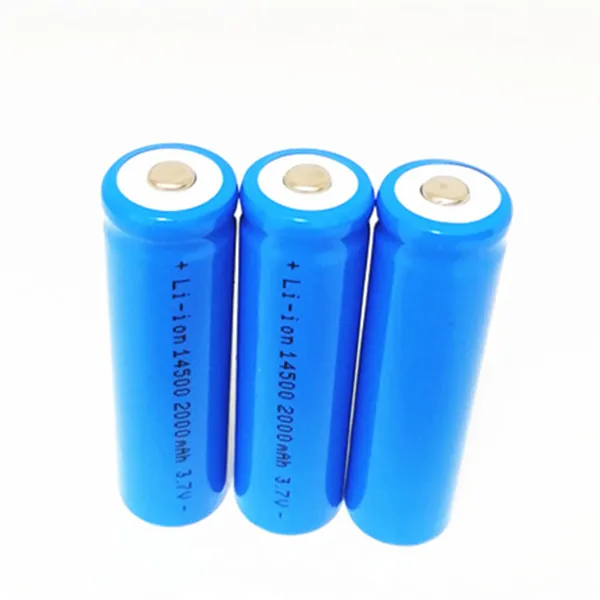 AA 14500 2000MAH 3.7V светодиодные светодиодные фонарики перезаряжаемая литиевая аккумулятор