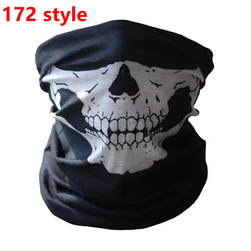 Maschera facciale per moto 2018 Halloween Skull Bike Ski Calzino Maschera protettiva Sciarpa sacra Scaldacollo multiuso