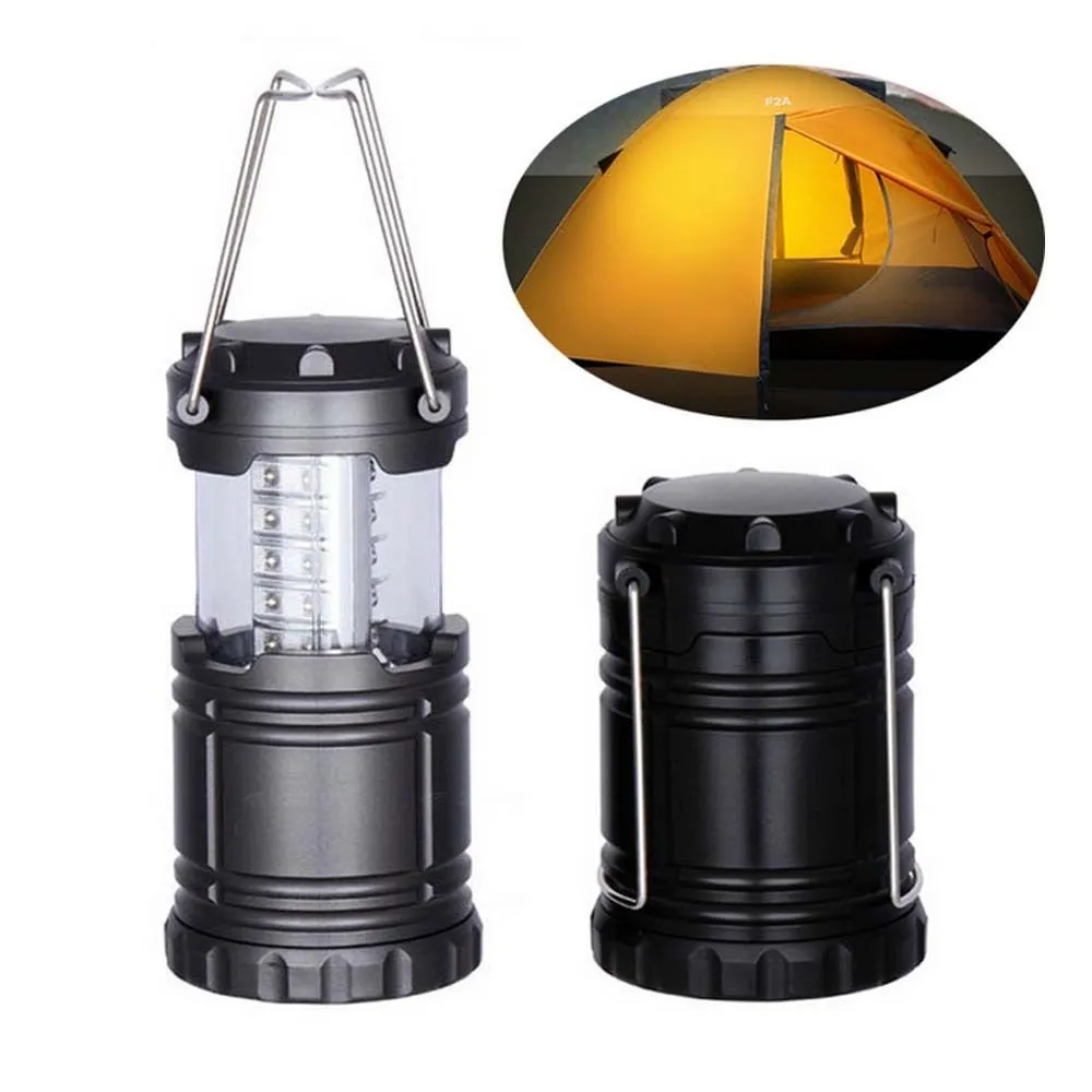 Ultra Bright Night Light 30 LED Portable Lantern Mini Torch Light Batteridriven hopfällbar ficklampa för utomhusvandring Camping Fiske