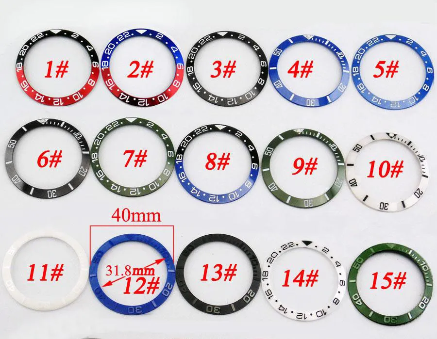 P349 Red Black Blue Green Ceramic/Titanium Bezel Fit GMT Automatic Watch Support Retail And Wholesale