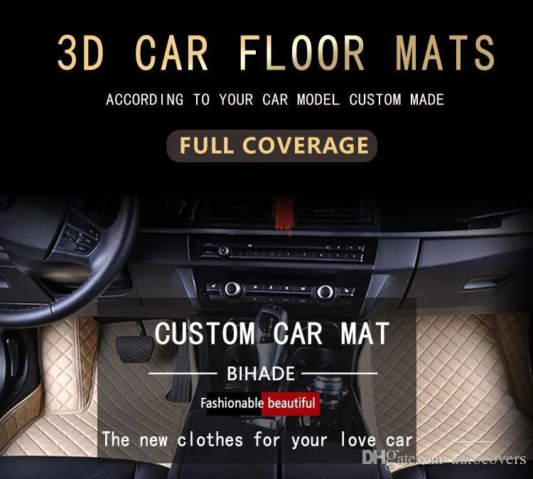 Custom Fit Car Floor Mats Specific Waterproof PU Leather For Vast Of