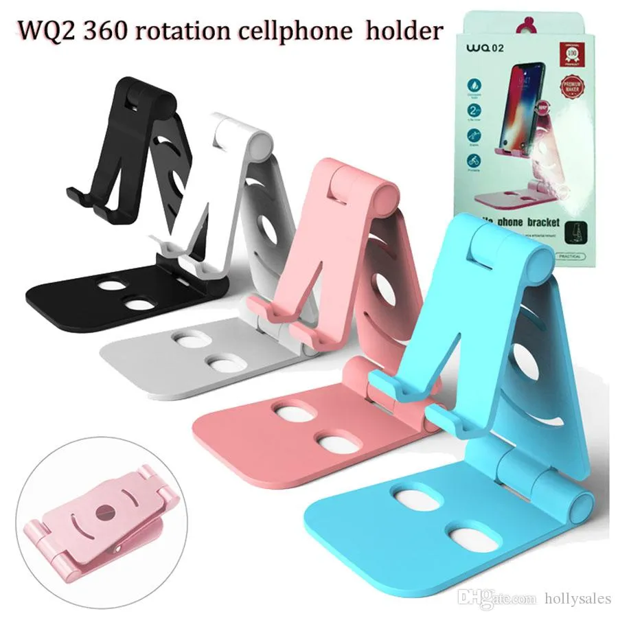 Universal cellphone holder 360 rotation desk cellphone mounts portable foldable ABS MINI mobile phone tands