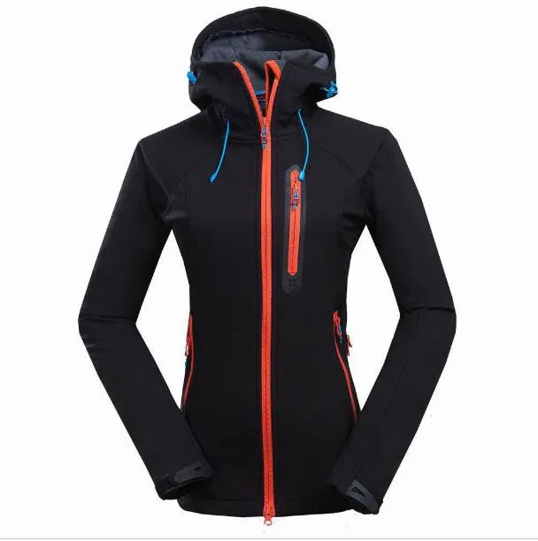 Chaquetas softshell biónicas Apex de lana para mujer de alta calidad, abrigos con capucha transpirables a prueba de viento e impermeables para exteriores