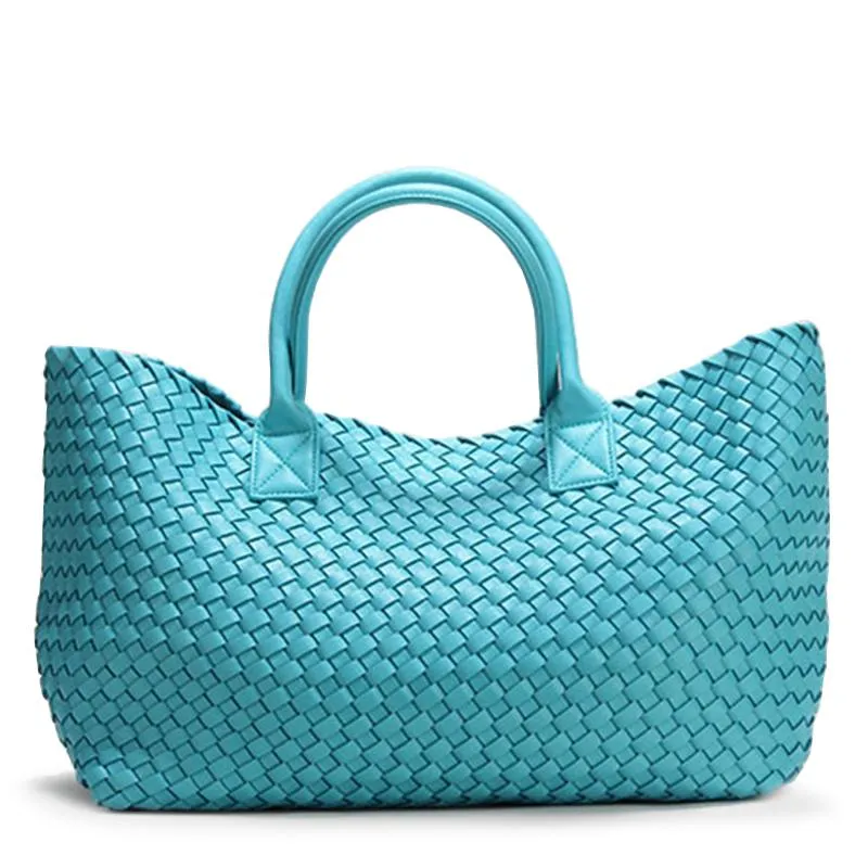 Designer-2019 Märke Design Vävda handväskor för kvinnor Balar Mode Tide Weave Hand Shoulder Lady Stor-kapacitet handväska Varukorg Bag