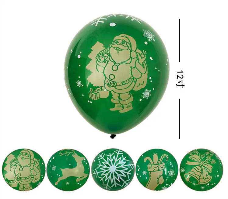 Fournitures De Fête D'outils De Cravate De Ballon Vert De Noël