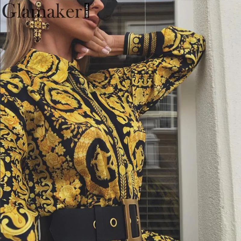 Grundläggande avslappnade klänningar Fashion-Sexy Paisley Vintage Print Gold Dress Women Holiday Beach Casual Summer Elegant Short Party Club stor storlek