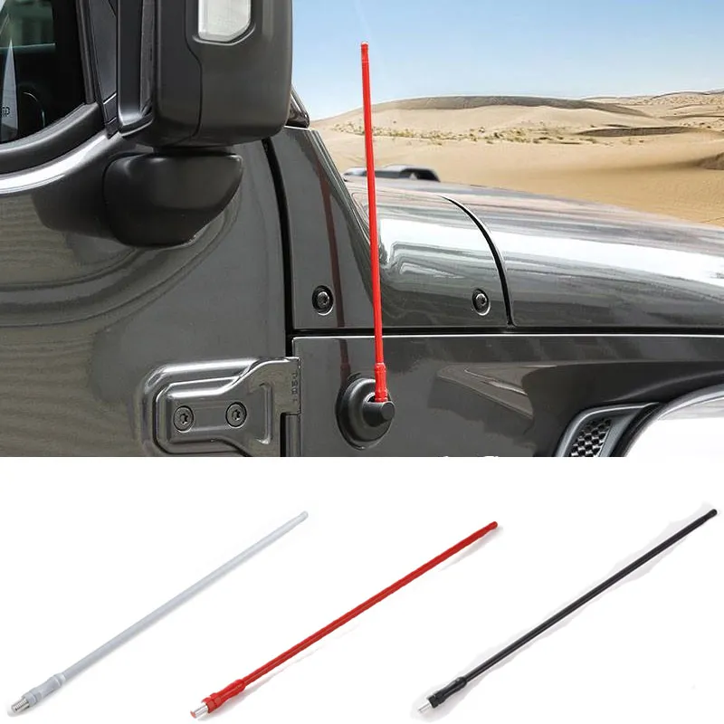 33 cm Antena Metal 3 Kolor dla Jeep Wrangler JK JK 2011-2018 Wysokiej jakości akcesoria zewnętrzne Auto