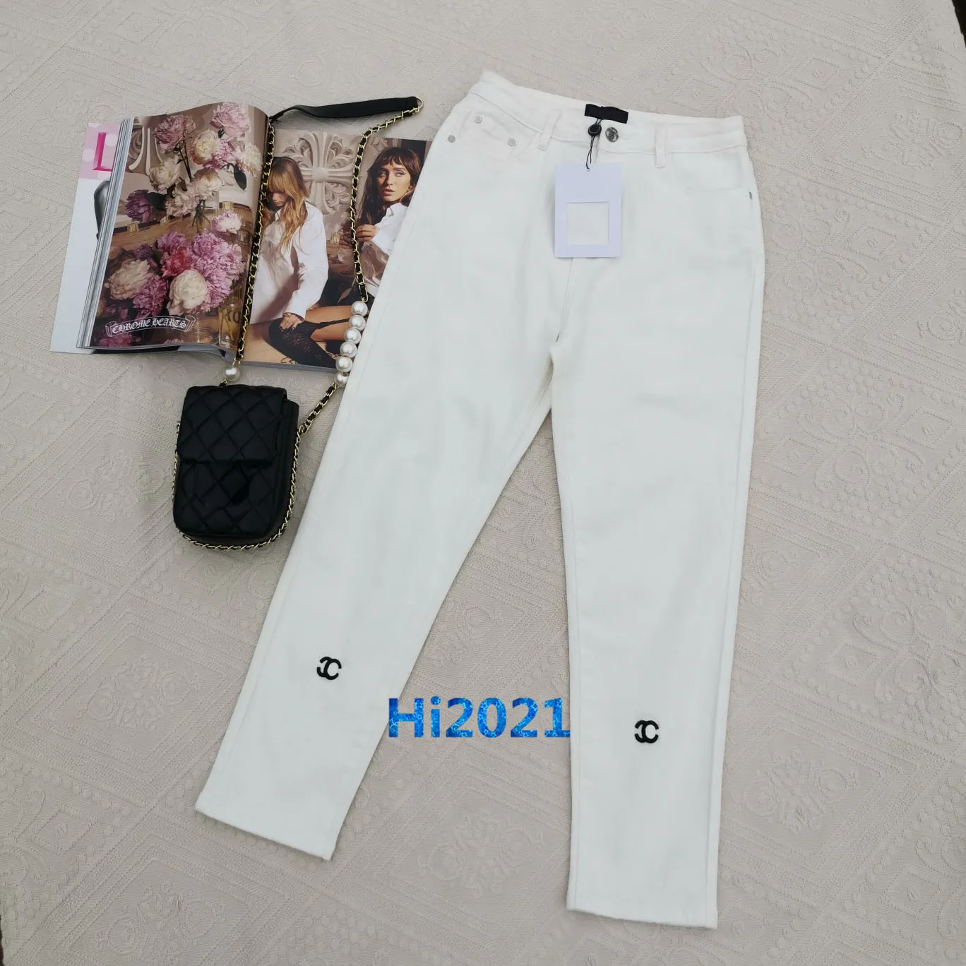 Compra Final 2020high Muchachas De Las Mujeres Del Dril Pantalón Vaqueros  Bordado De La Letra Impresión Lápiz Pantalones Rectos Pantalones De Diseño  De Moda De Lujo Delgados Ocasionales Barato | Entrega Rápida