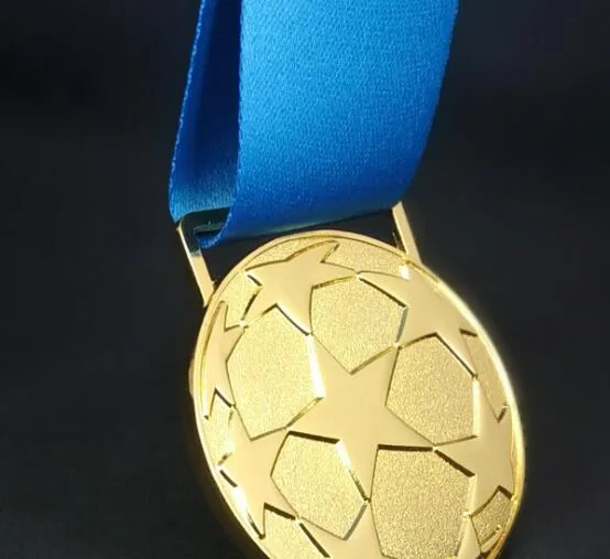 Resin Championnat d'Europe de football Trophy Medailles Ligue des Champions Or Argent 2018 2019 Other trophy Cup Medals Fan2875