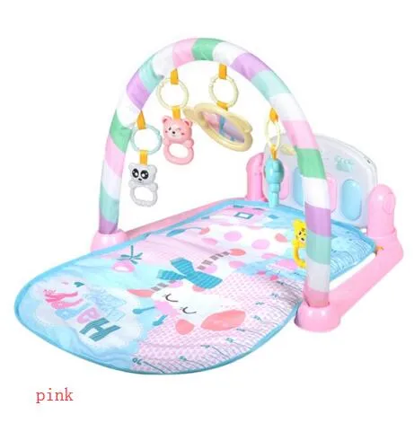 Baby Play Mat Fitness Bodybuilding Frame Pedal Piano Music Carpet filt Kick Spela Sit Toy2200793