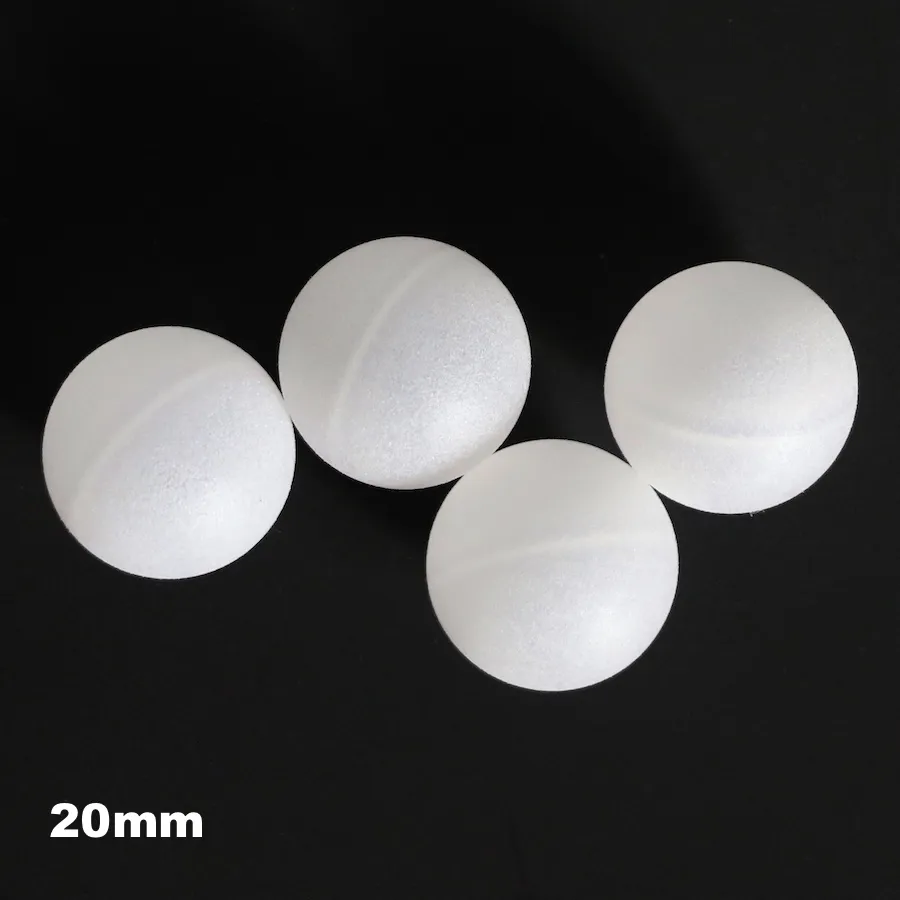 Hollow discount plastic spheres