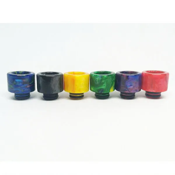 Gratis DHL TFV12 Prince TFV8 810 DRIP TIP EPOXY HESIN DRIP Tips för rök TFV8 Big Baby och 510 munstycke för Aspire Cleito All