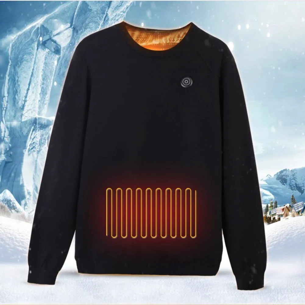 Thermal Clothes Intelligent Heating Sweater USB Electric Sweatshirt Warm Carbon Fiber Heated Jacket For Both Men And Women