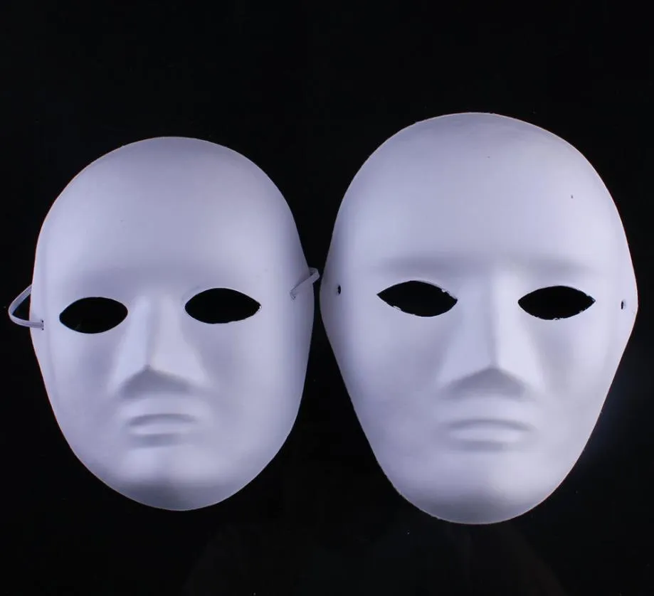 Maschera Bianca da adulto per Halloween e per Carnevale