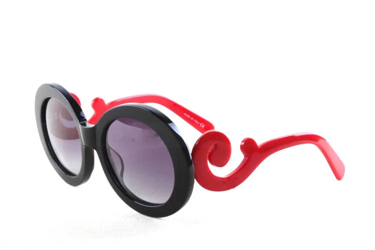 Luxary – Damen-Sonnenbrille mit Farbverlauf, 120 Gold, Karamell, polarisiert, übergroße, runde Sonnenbrille mit Originalverpackung, Sommerstil