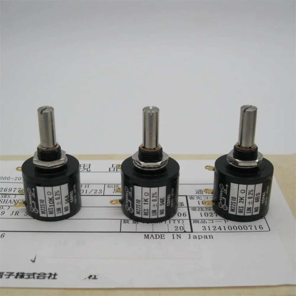 Freeshipping COPAL M22S10 Precision Multiturn Potentiometer switch 10 Ring 10K 5K 1K printer accessories