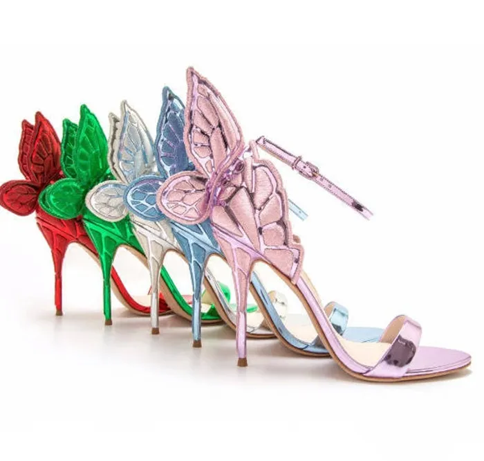 Heels with wings deals on the back